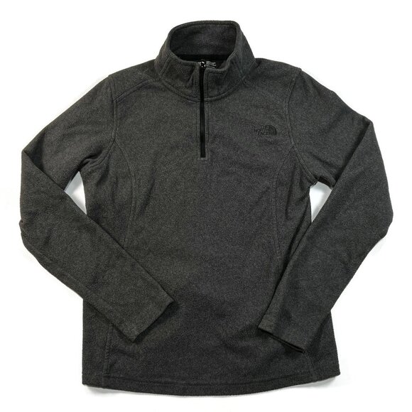 The North Face Apex Bionic Fleece 1/4 Zip Pullover Womens Small Gray - Picture 1 of 7